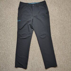 AMAZON Luly Yang Pants Men's Large Black Spandex Blend Side Pocket Delivery Gear